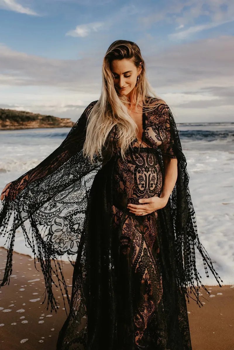 Bohemian Lace Maternity Dress